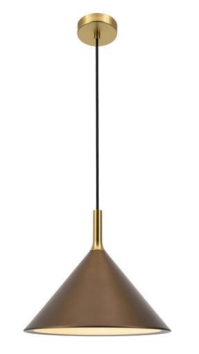 [3432104] KOTO 1xE27 Pendel Ø295mm brons / goud / wit
