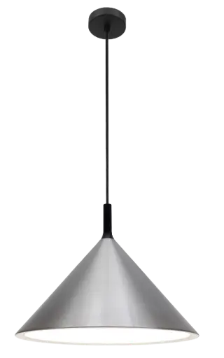 [3432105] KOTO 1xE27 Pendel Ø395mm zilver / zwart / wit