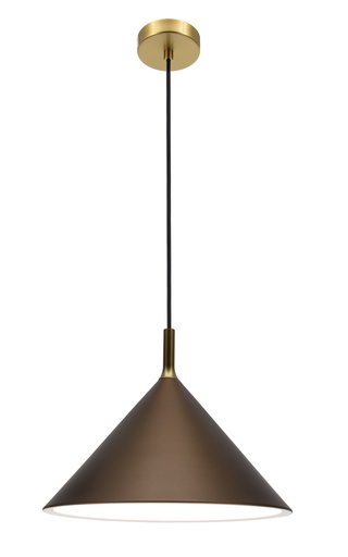 [3432107] KOTO 1xE27 Pendel Ø395mm brons / goud / wit