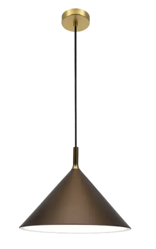 [3432107] KOTO 1xE27 Pendel Ø395mm brons / goud / wit