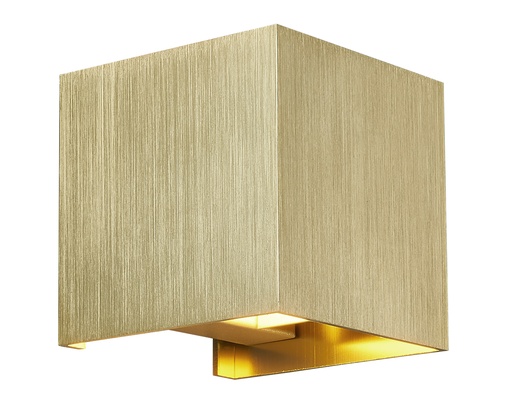 [4014403] TOKO Wandlicht geborsteld goud G9 excl (max 40W)