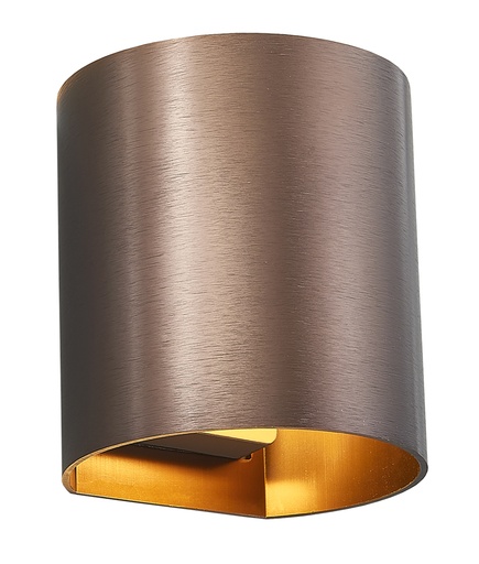 [4014414] RADU Wandlicht geborsteld brons G9 excl (max 40W)