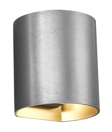 [4014409] RADU Wandlicht geborsteld staal G9 excl (max 40W)