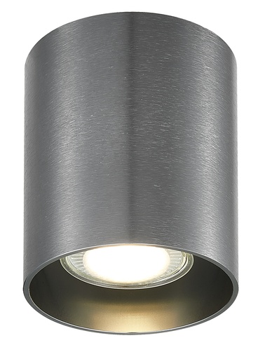 [4014455] BABAR Plafondlicht geborsteld staal rond 1xGU10 excl (max 50W)