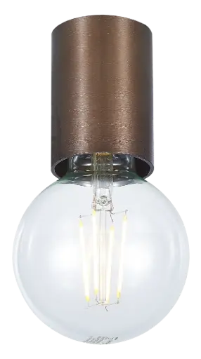 [4014473] BABU Plafondlicht geborsteld brons, 1x E27 excl (Ø56x90)