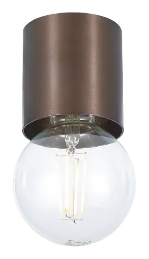 [4014483] BABU Plafondlicht geborsteld brons 1x E27 excl (Ø80x84)