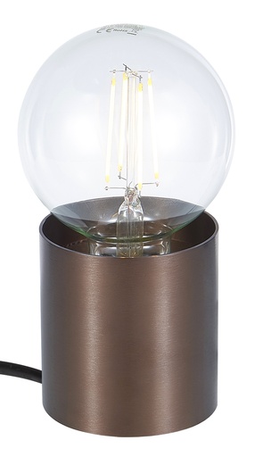 [4014488] BABU Tafellamp geborsteld brons 1x E27 excl (Ø80x84)