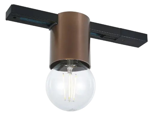 [TR0153BR] BABU 1xE27 excl Spot 1F-track geborsteld brons