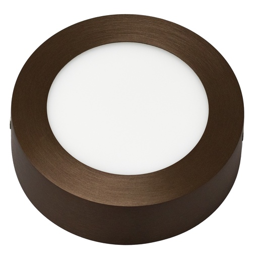 [3422150] FLUKE LED plafonnier rond geborsteld brons 6W 3000K Ø12cm