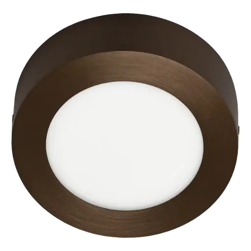 [3422150] FLUKE LED plafonnier rond geborsteld brons 6W 3000K Ø12cm