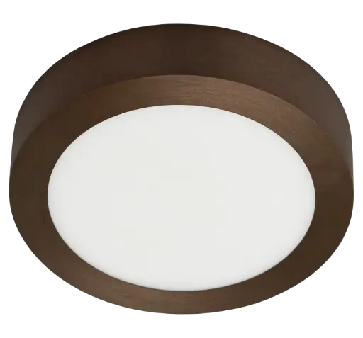 [3422151] FLUKE LED plafonnier rond geborsteld brons 12W 3000K Ø17,5cm
