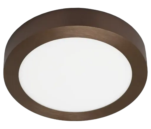 [3422152] FLUKE LED plafonnier rond geborsteld brons 18W 3000K Ø23,5cm