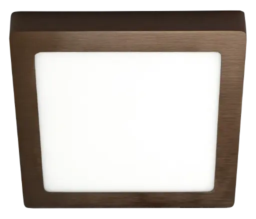 [3422157] FLUKE LED plafonnier vierkant geborsteld brons 18W 3000K 23,5cm
