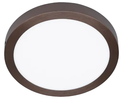 [3422154] FLUKE LED plafonnier rond geborsteld brons 24W 3000K Ø30cm