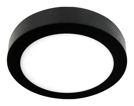 [3422108] FLUKE LED plafonnier rond zwart 24W 3000K Ø30cm