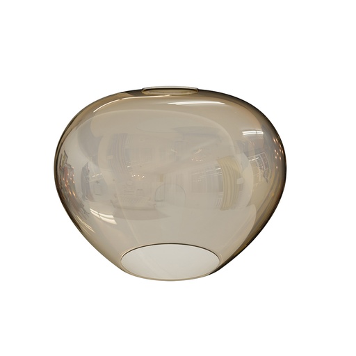 [GL340367X185] GLASS REMY amber Ø185mm