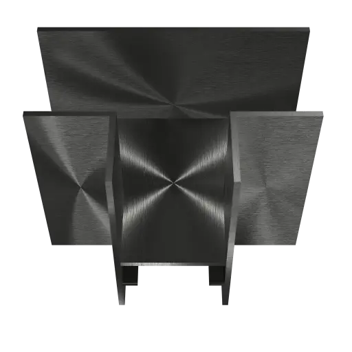 [TR0206DG] INFINITUS T-connector geborsteld staal