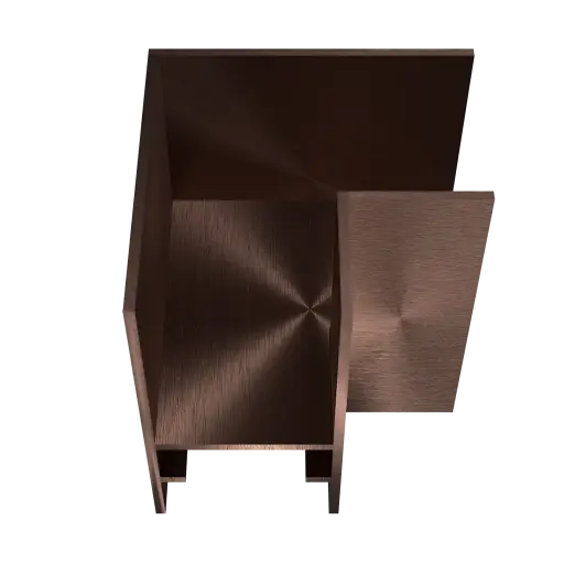[TR0207BR] INFINITUS L-connector brons