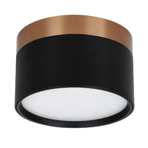 [4016111] RAKU 12W Ø113mm geborsteld brons + zwart