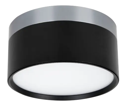 [4016102] RAKU 18W Ø136mm geborsteld staal + zwart