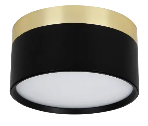 [4016122] RAKU 18W Ø136mm geborsteld goud + zwart