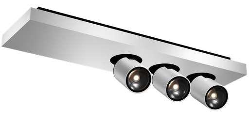 [3427093SQ] Nysit 3L Square cover B/W/W 3x4,5W GU10 dimmable LED incl.