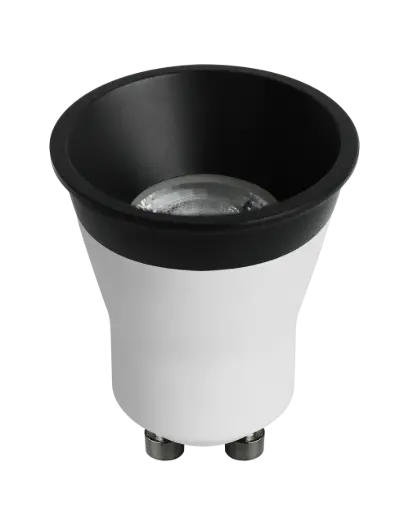 [8205012] Mini GU10 Deep Deco base 4,9W dimbaar + zwarte ring