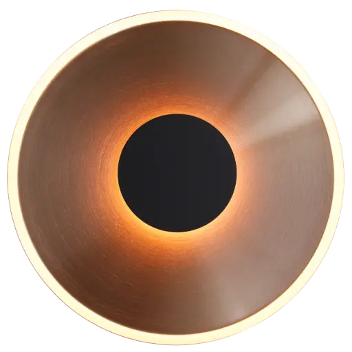 [3432201] ENSO Ø350mm 5W wandlicht zwart / brons
