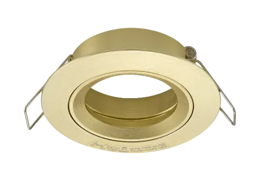 [4014274] SATURN inbouwspot vast GU10 (excl. Lamp) geborsteld goud 80mm