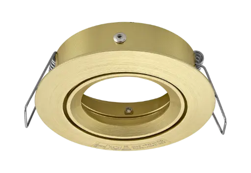 [4014284] SATURN inbouwspot richtbaar GU10 (excl. Lamp) geborsteld goud 83mm