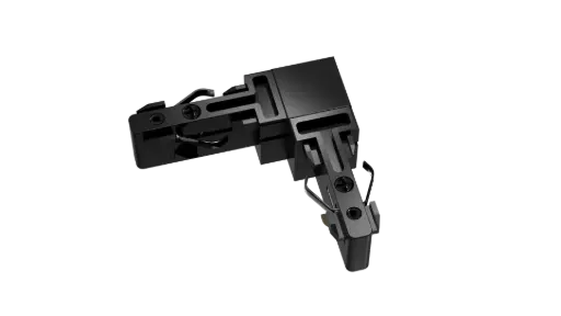 [TR0314B] MICRO LINE Mini Track L-connector zwart