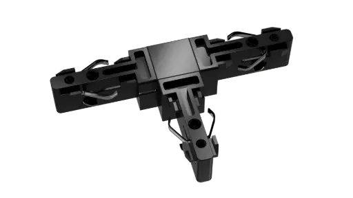 [TR0315B] MICRO LINE Mini Track T-connector zwart