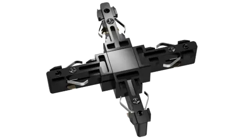 [TR0316B] MICRO LINE Mini Track X-connector zwart