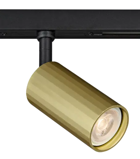 [TR03240G] ORYX microline track spot lamp excl zwart + goud
