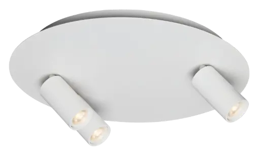 [4014718W] ORYX 2+1 ronde basis ø350mm lamp excl wit