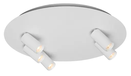 [4014719W] ORYX 3+2 ronde basis ø350mm lamp excl wit
