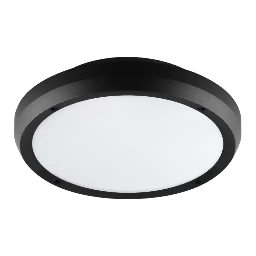 [3390108] XEON plafonnier rond zwart SMD LED 14W CCT 3000K/4000K  IP65
